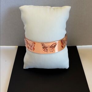 Rose Gold Butterfly Cuff Bracelet